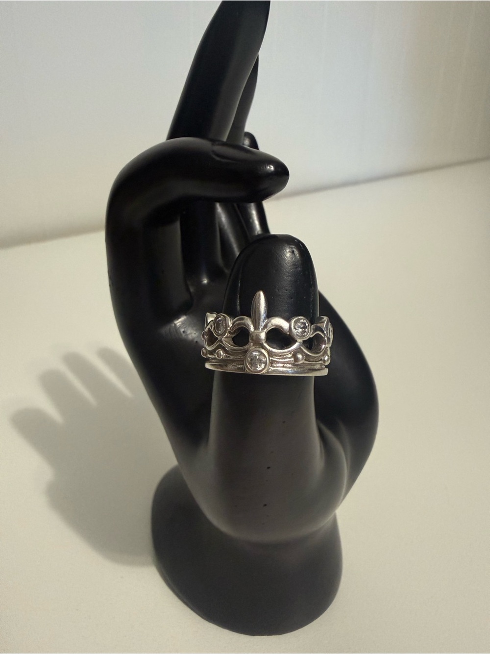 Sterling Crown-Style Stackable Ring in Silver #6